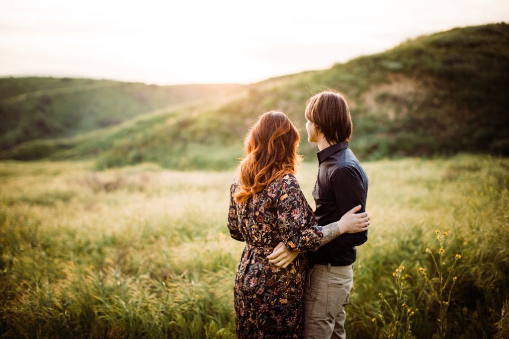 Spring engagement photos in redlands