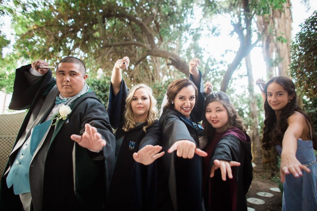Edwards Mansion Wedding Redlands California photographer Harry Potter wedding Star Wars