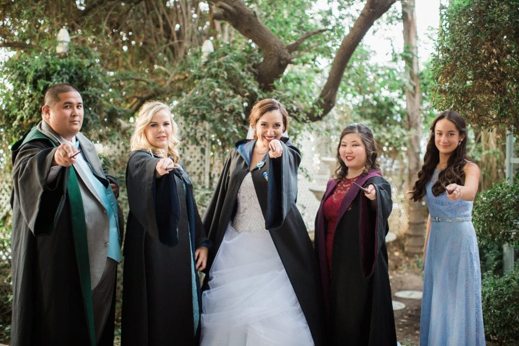 Edwards Mansion Wedding Redlands California photographer Harry Potter wedding Star Wars