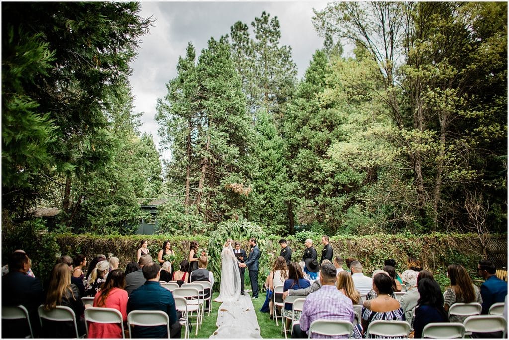 Black Bear Inn Forest Mountain Wedding Arnold Tattooed Bride