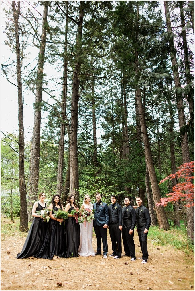 Black Bear Inn Forest Mountain Wedding Arnold Tattooed Bride