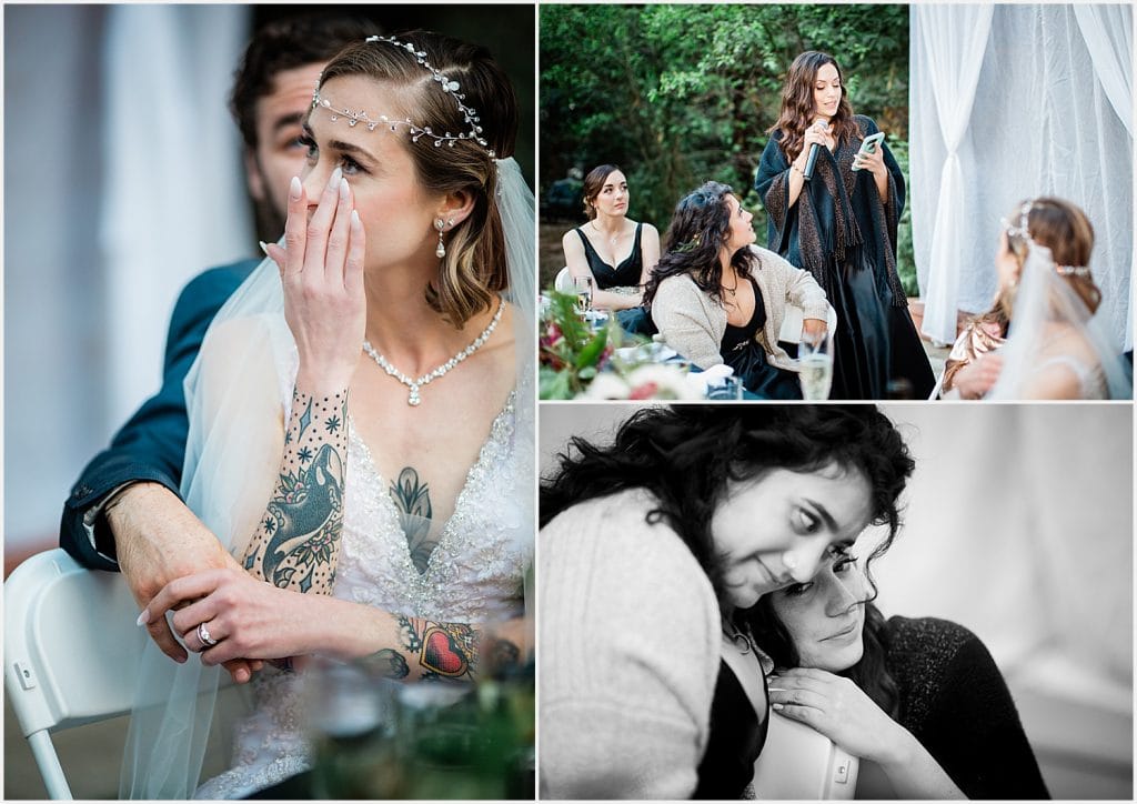 Black Bear Inn Forest Mountain Wedding Arnold Tattooed Bride