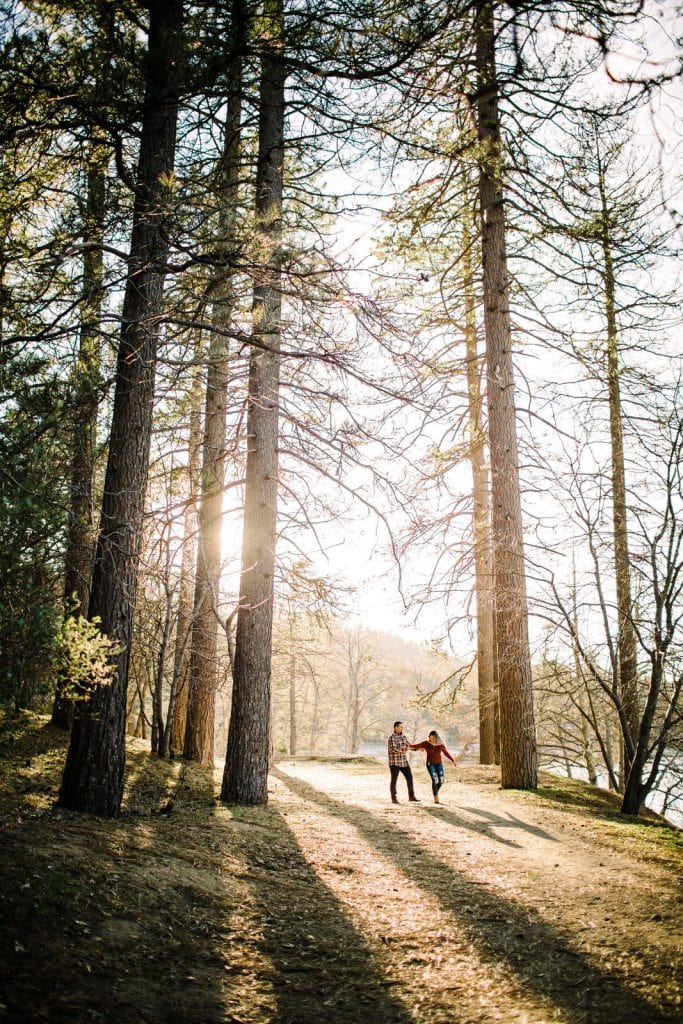 Lake Gregory Engagement Crestline Lake Arrowhead Big Bear Mountain Forest Southern California wedding photographer