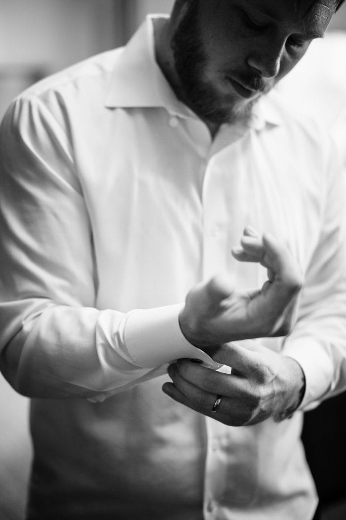 groom getting ready