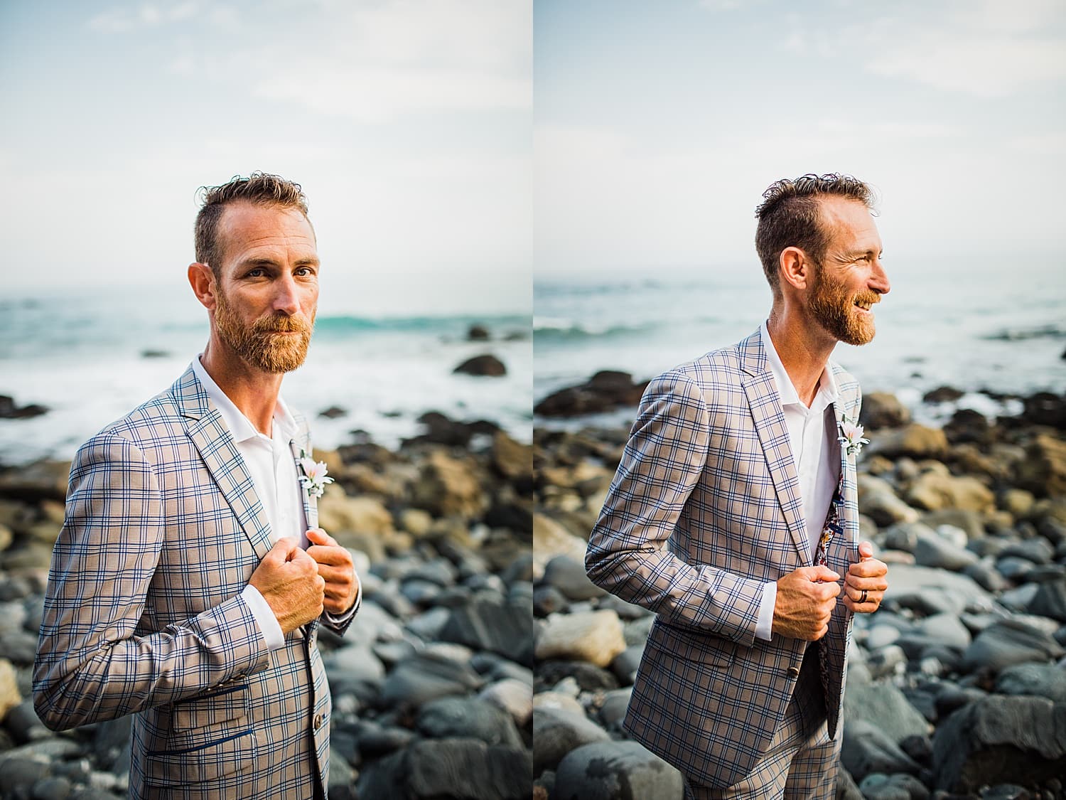 Dana-Point-Elopement-Elopement-Photographer-eloping-in-dana-point-baby-beach-wedding-ocean-institute-elopement groom at the beach