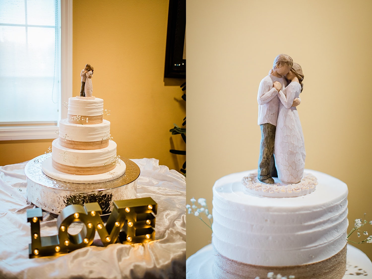 cake details the wedding at the villa in Orange