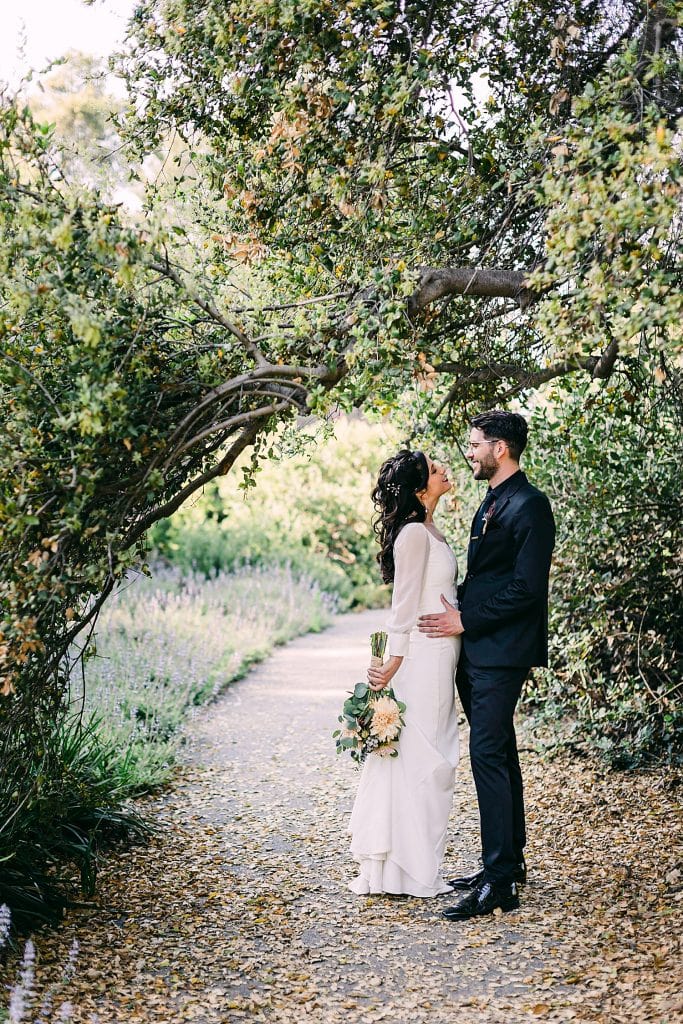 Claremont botanical garden wedding