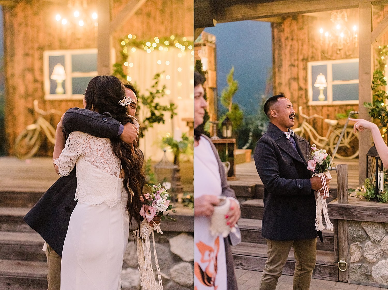 catching the bouquet