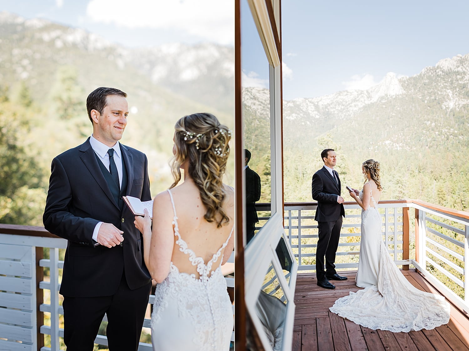 Private vows Idyllwild pine cove wedding