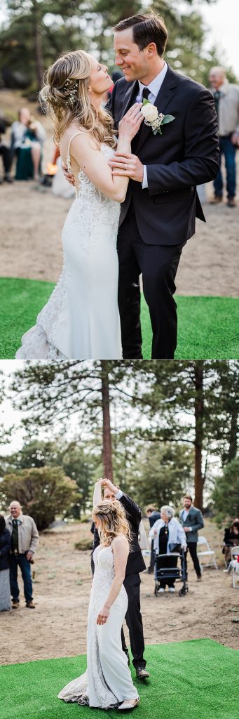 First dance Idyllwild elopement