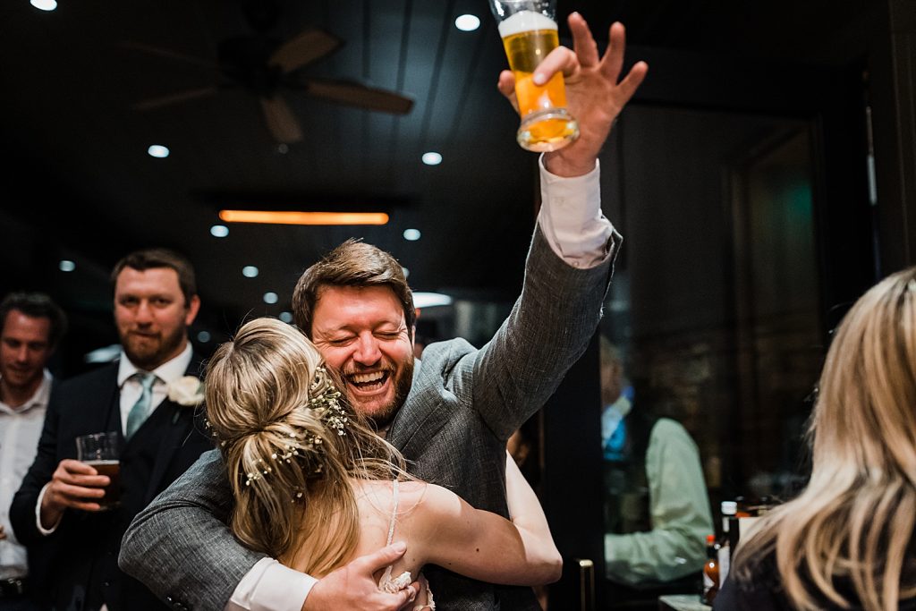 Idyllwild brewpub wedding reception