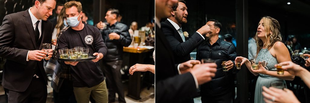 Idyllwild brewpub wedding reception