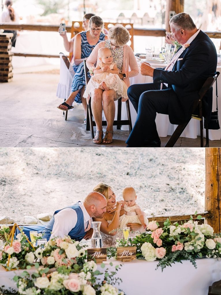 Wedding with a baby