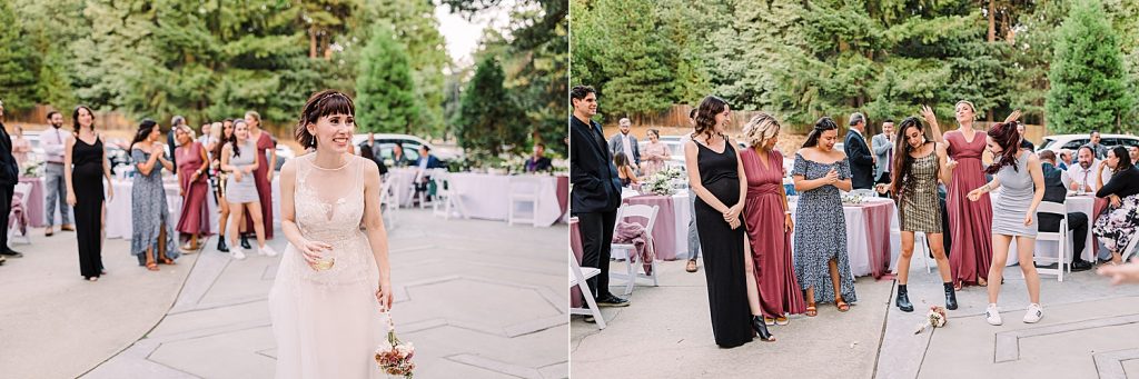 bouquet toss