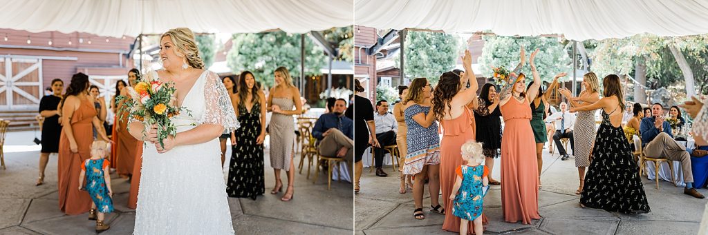 bouquet toss