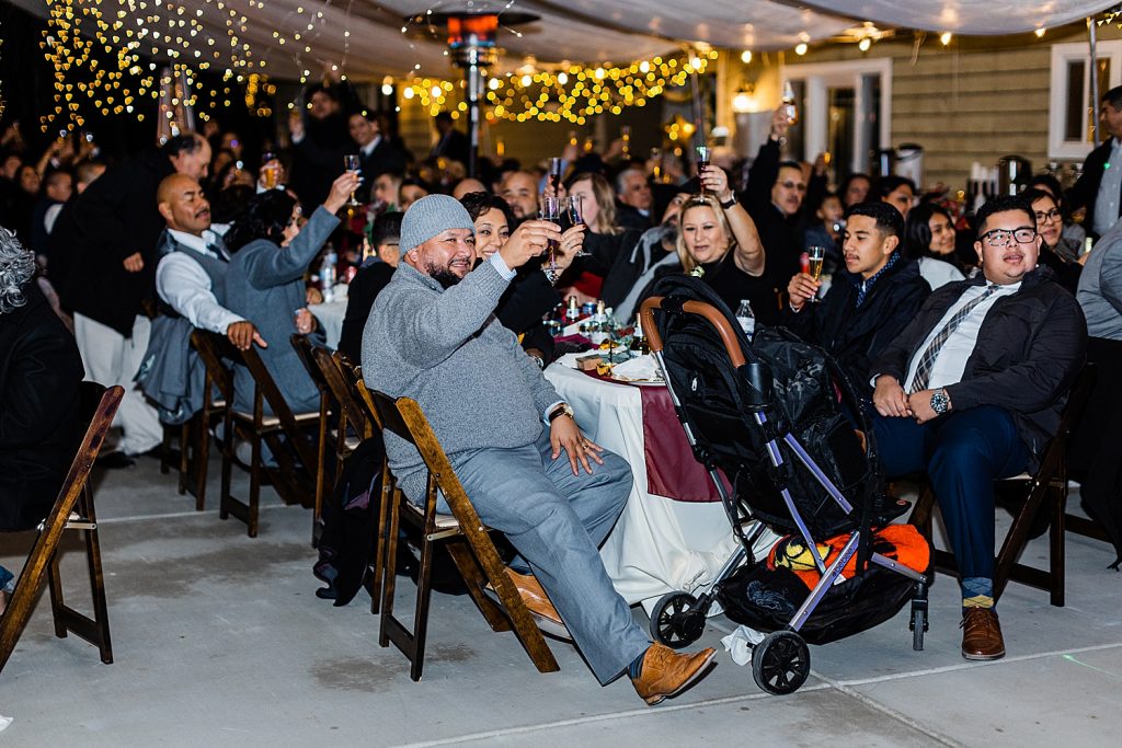 guests toasting