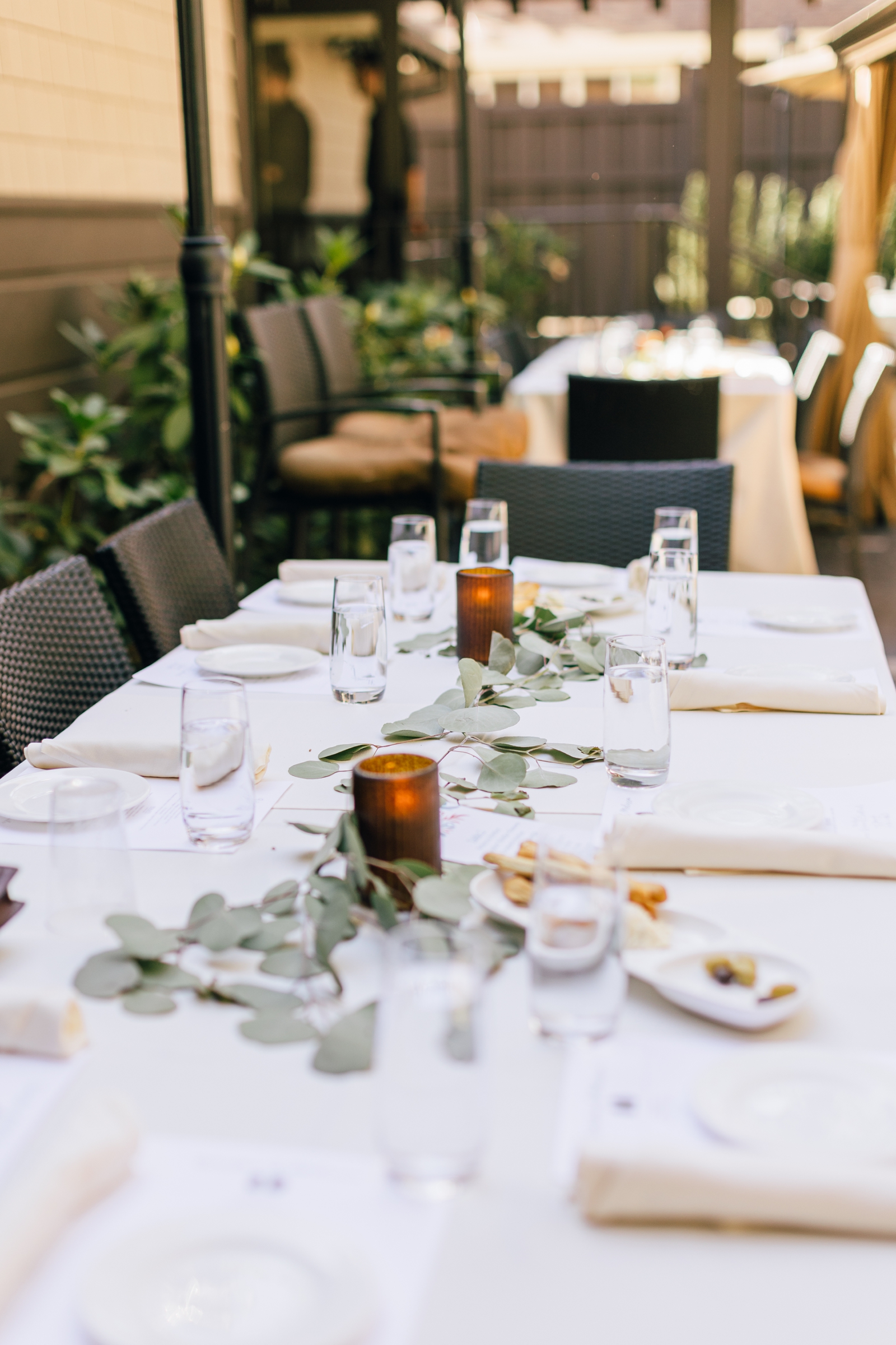 table set up