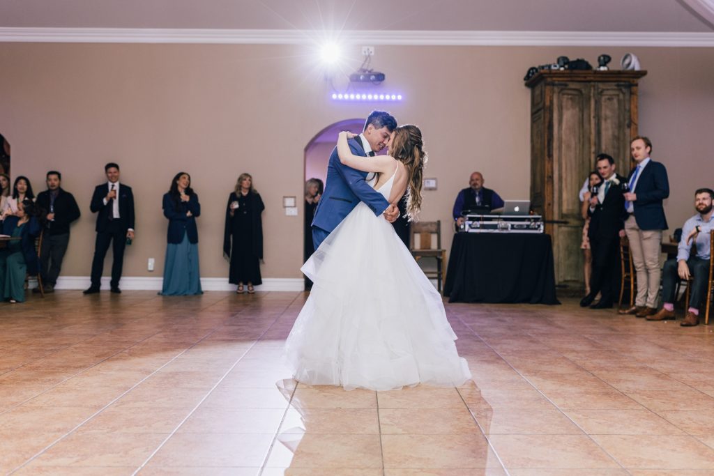 wedding reception dancing at villa de amore