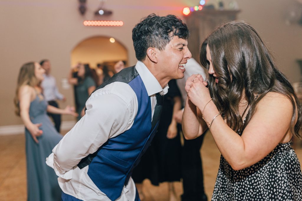 wedding reception dancing at villa de amore