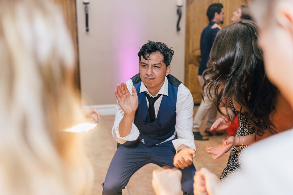 wedding reception dancing at villa de amore