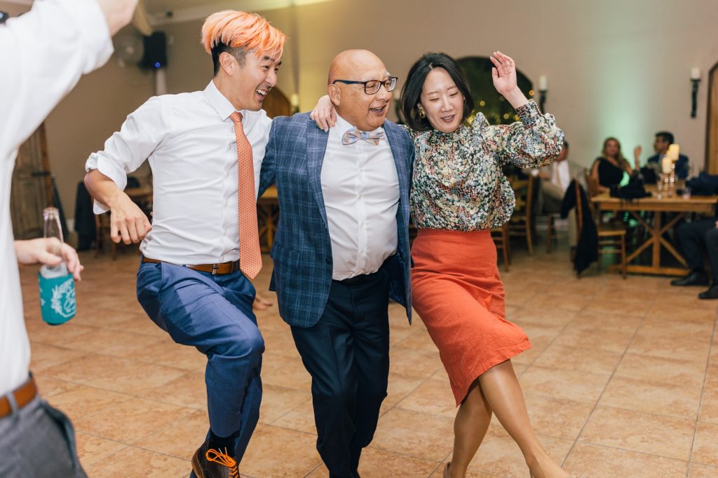 wedding reception dancing at villa de amore