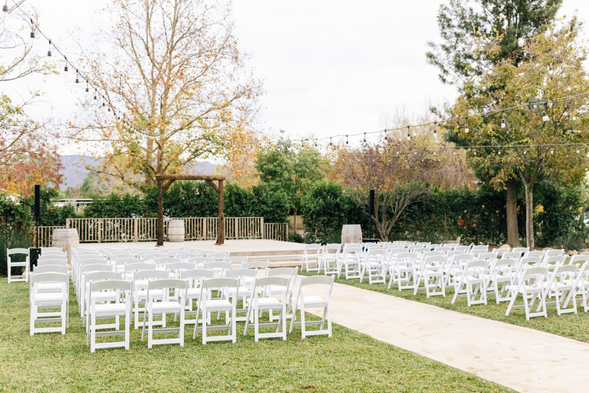 Ceremony area CRC ranch Temecula