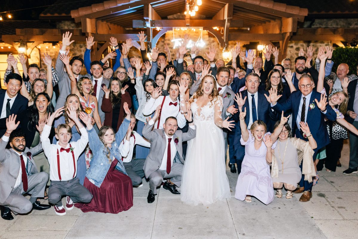 group photo of wedding