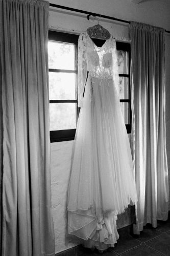 wedding dress at hidden oaks retreat