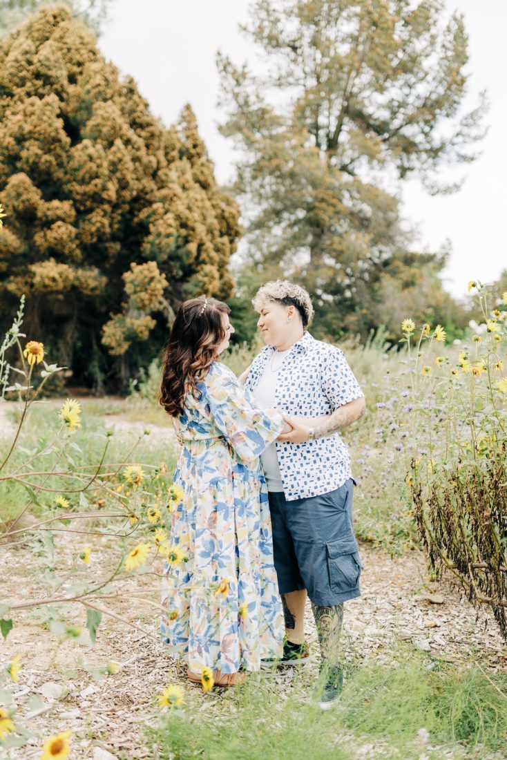 california botanic garden spring engagement