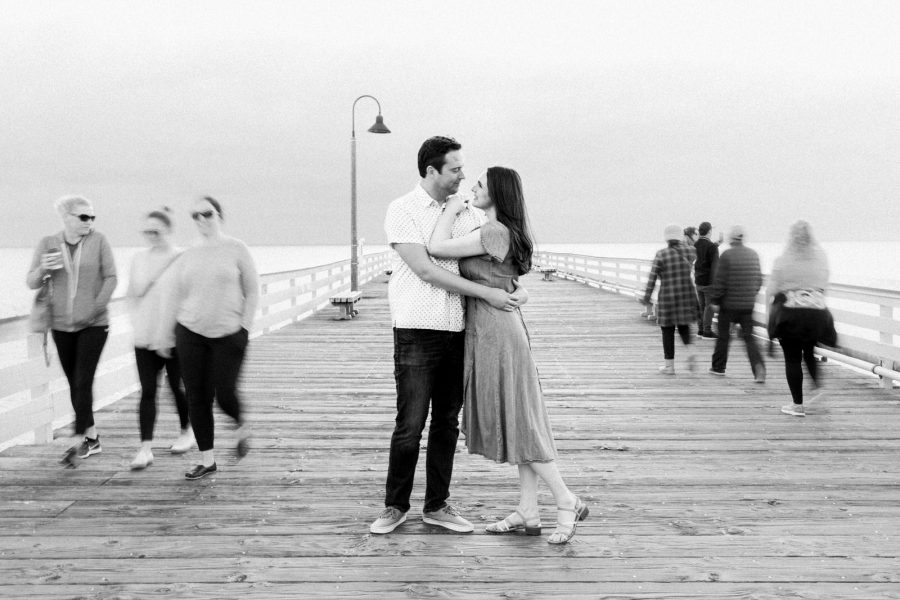 San Clemente Pier Winter Engagement 