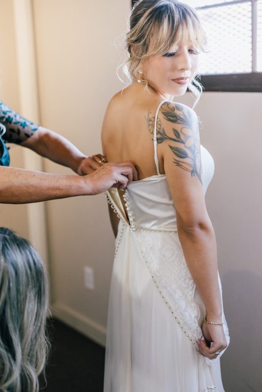 Fall wedding at the mitten building