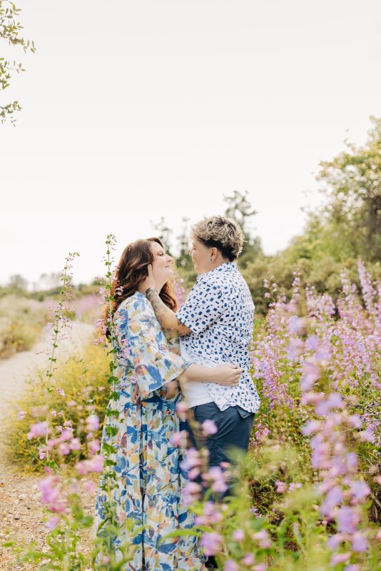 california botanic garden spring engagement