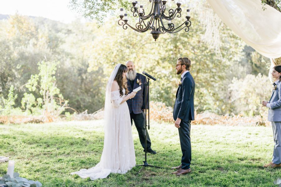Vows at Temecula ranch wedding