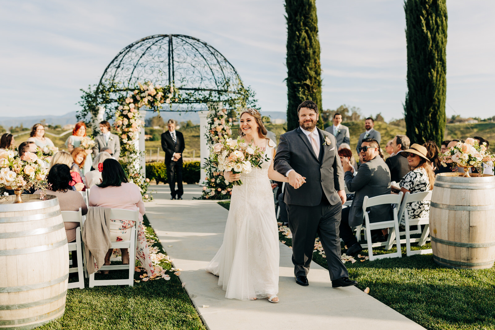 Avensole winery spring wedding