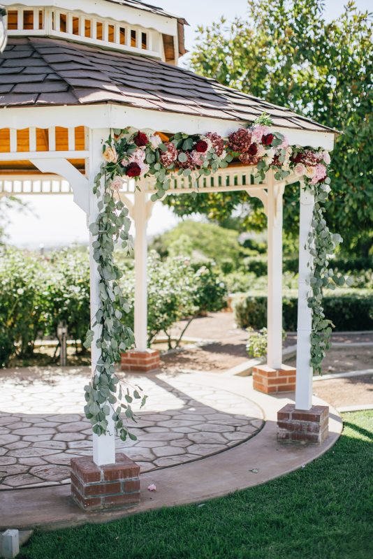 wedding arch florals