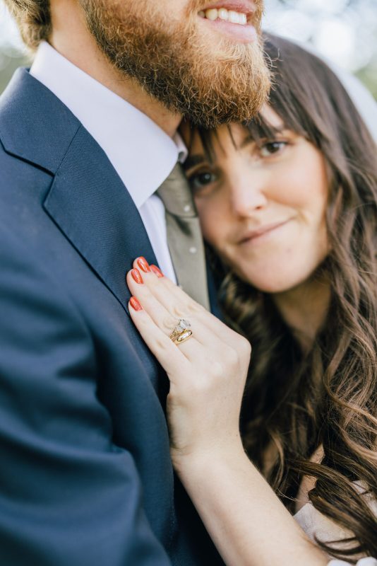 raw diamond engagement ring