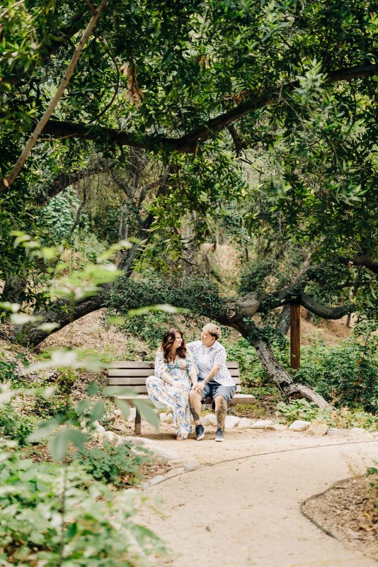 california botanic garden spring engagement