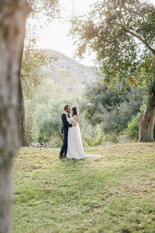 bride and groom at Temecula ranch wedding