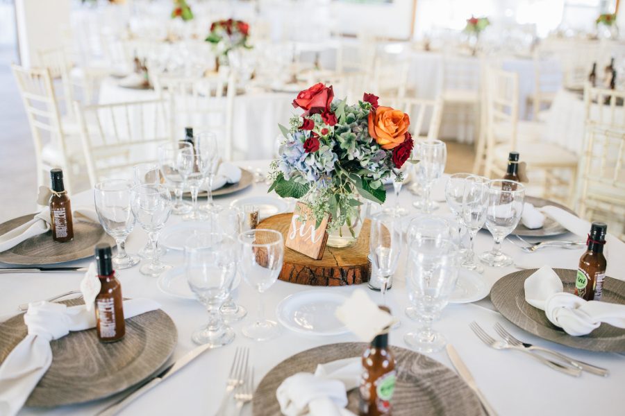 Table at Los willows wedding