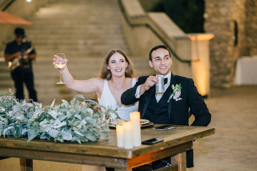 toasts at wedding