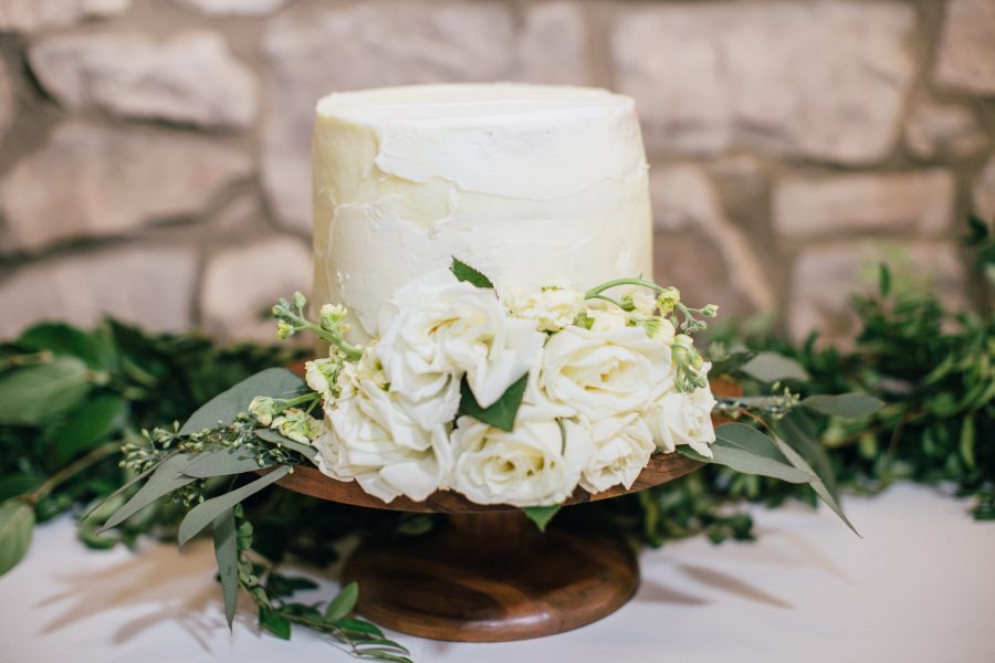 Homemade cake at wedding