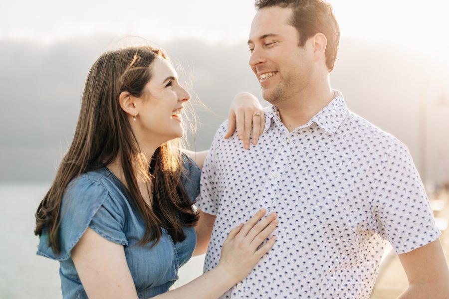 San Clemente Pier Winter Engagement 