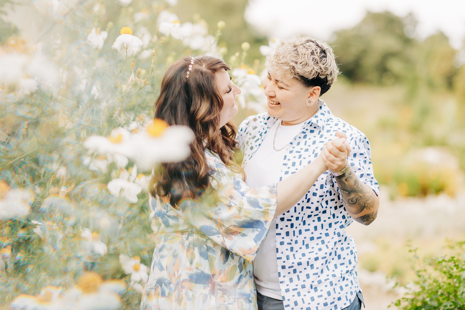 california botanic garden spring engagement
