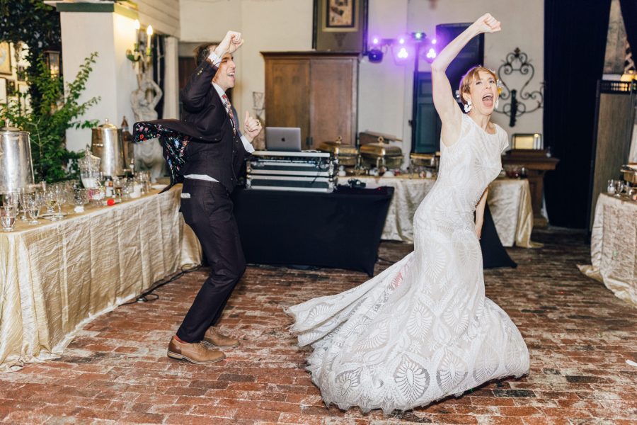 Dancing at reception at Wilcox manor