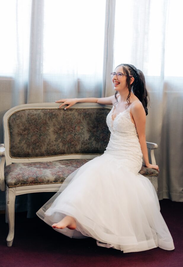 Bride getting ready San Moritz Lodge wedding