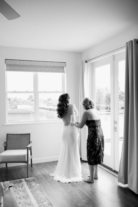 Bride getting ready Carlsbad flower fields