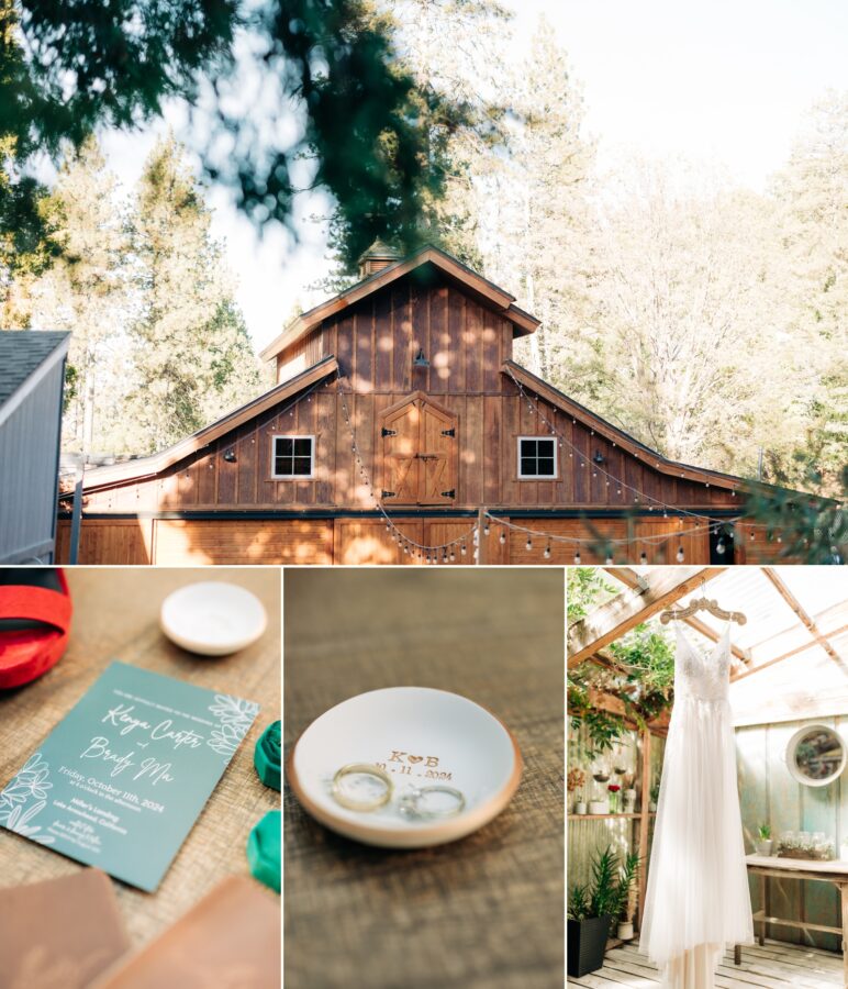 Miller's Landing Lake arrowhead barn wedding