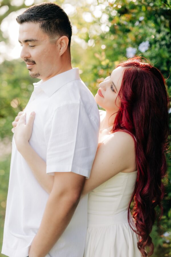Engagement photos at the Los Angeles Arboretum