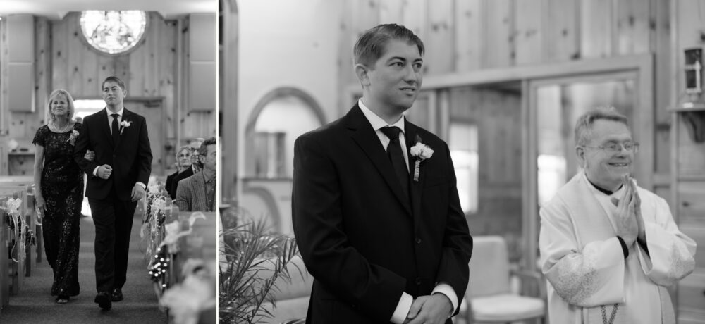 Groom at Idyllwild Wedding