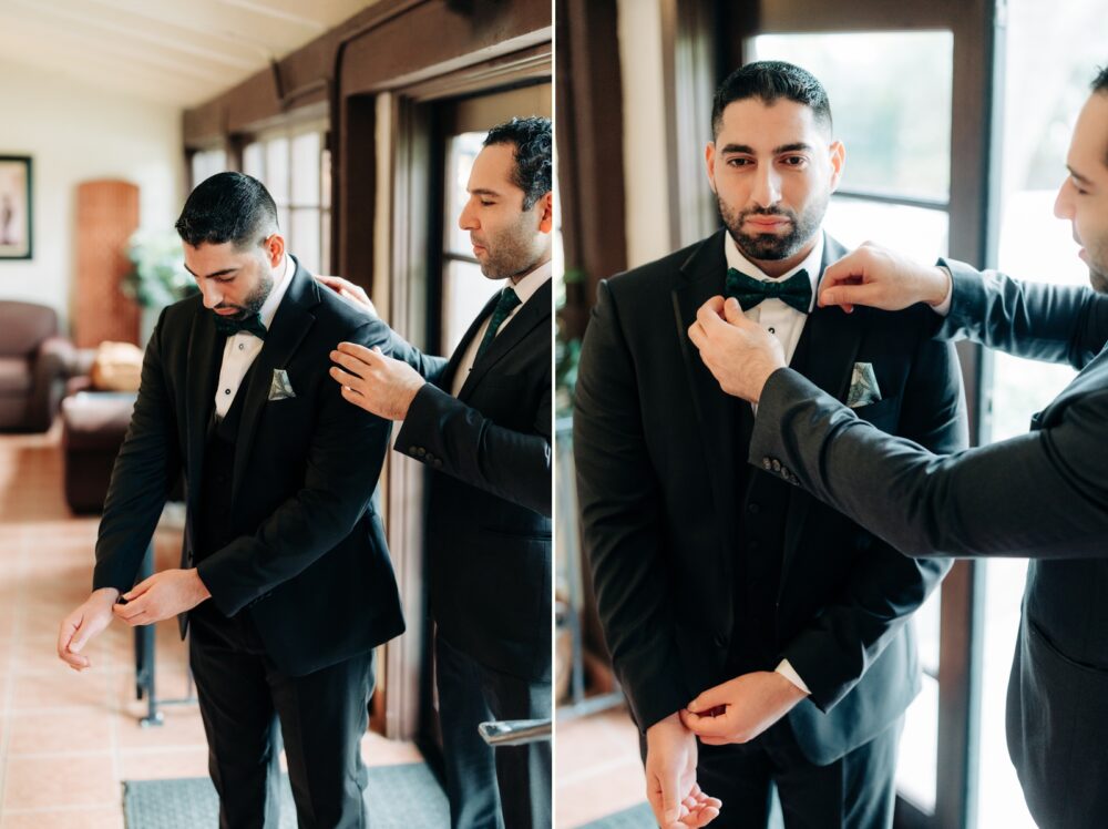 groom getting ready